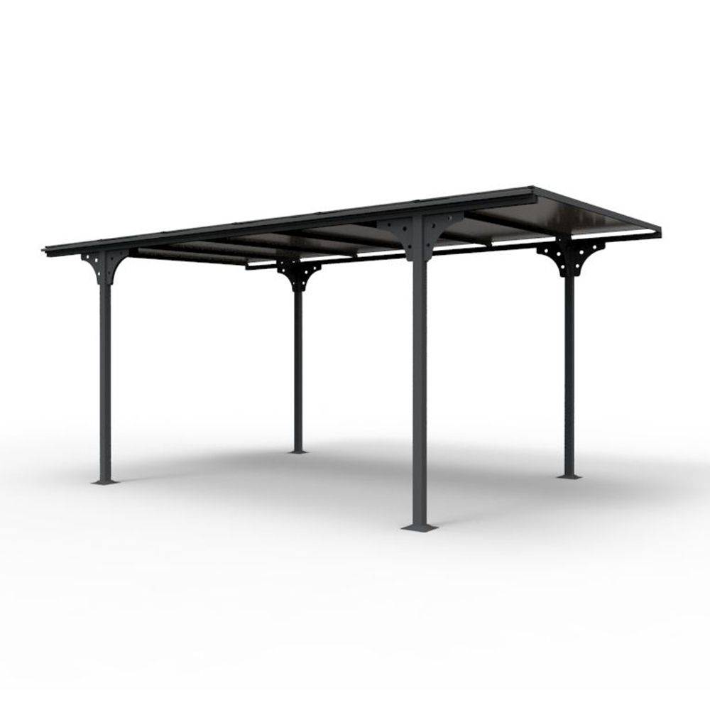 Carport aluminium toit polycarbonate : 1 voiture - 14,70 M2 - Image 11