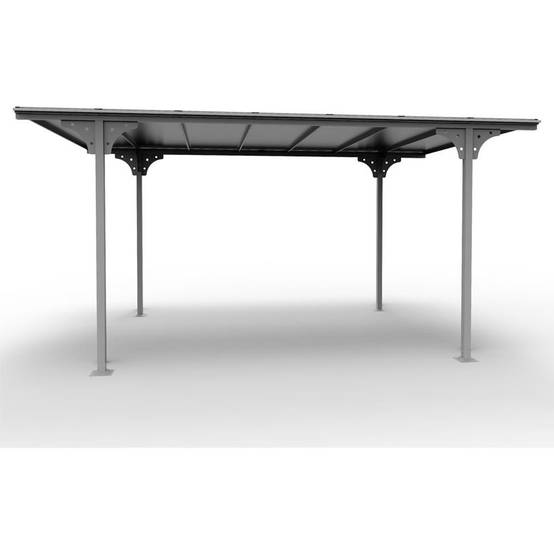 Carport aluminium toit polycarbonate : 1 voiture - 14,70 M2 - Image 4
