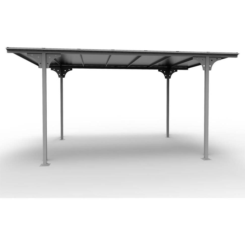 Carport aluminium toit polycarbonate : 1 voiture - 14,70 M2 - Image 4