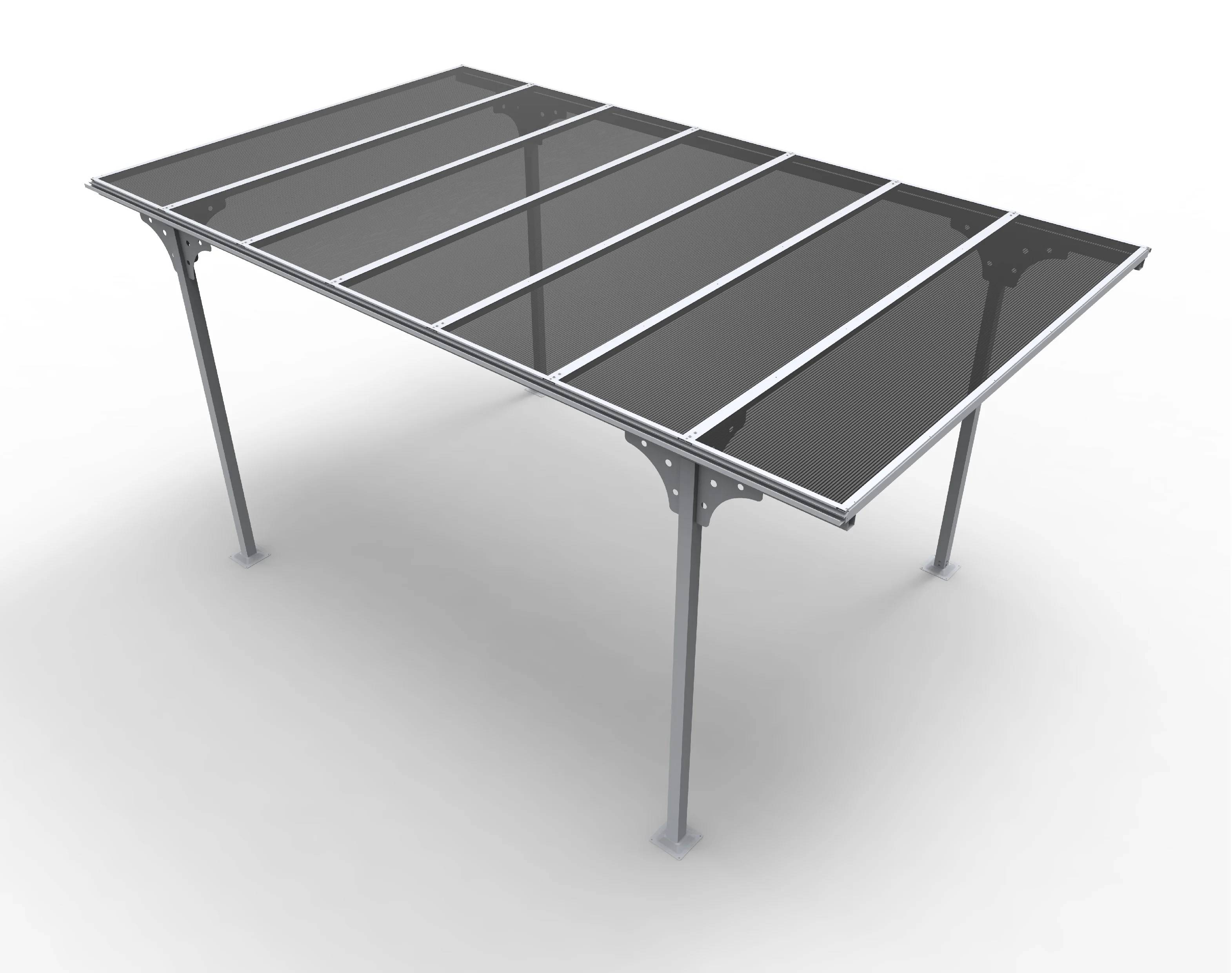 Carport aluminium toit polycarbonate : 1 voiture - 14,70 M2 - Image 21