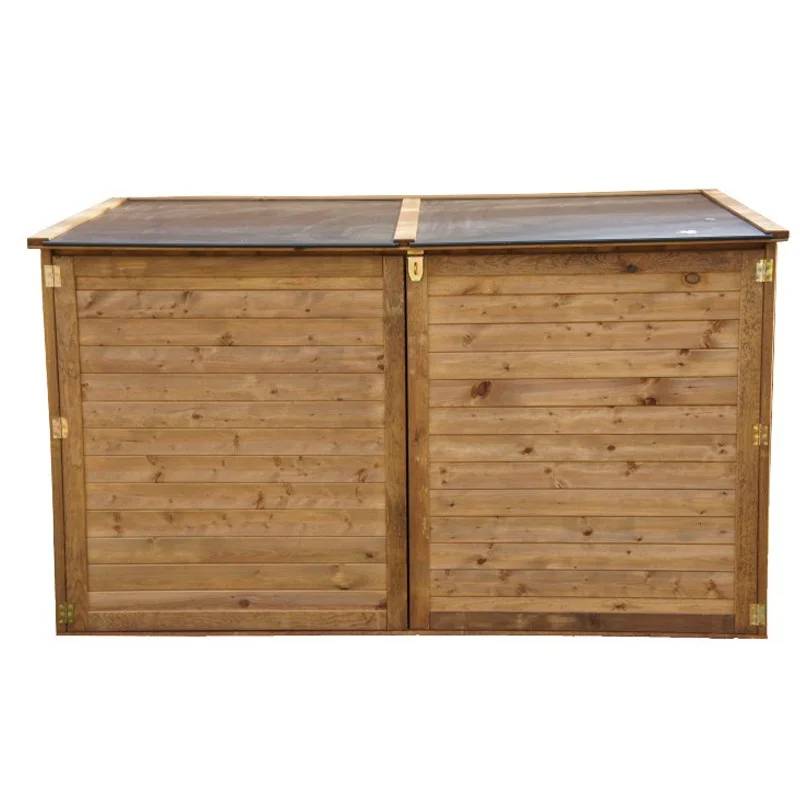 Coffre de Jardin Bois Pin Marron 2000L Trocadero – CHALET & JARDIN - Image 6