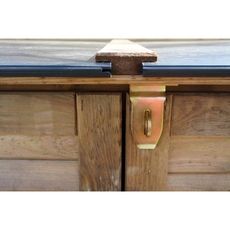Coffre de Jardin Bois Pin Marron 2000L Trocadero – CHALET & JARDIN - Image 7