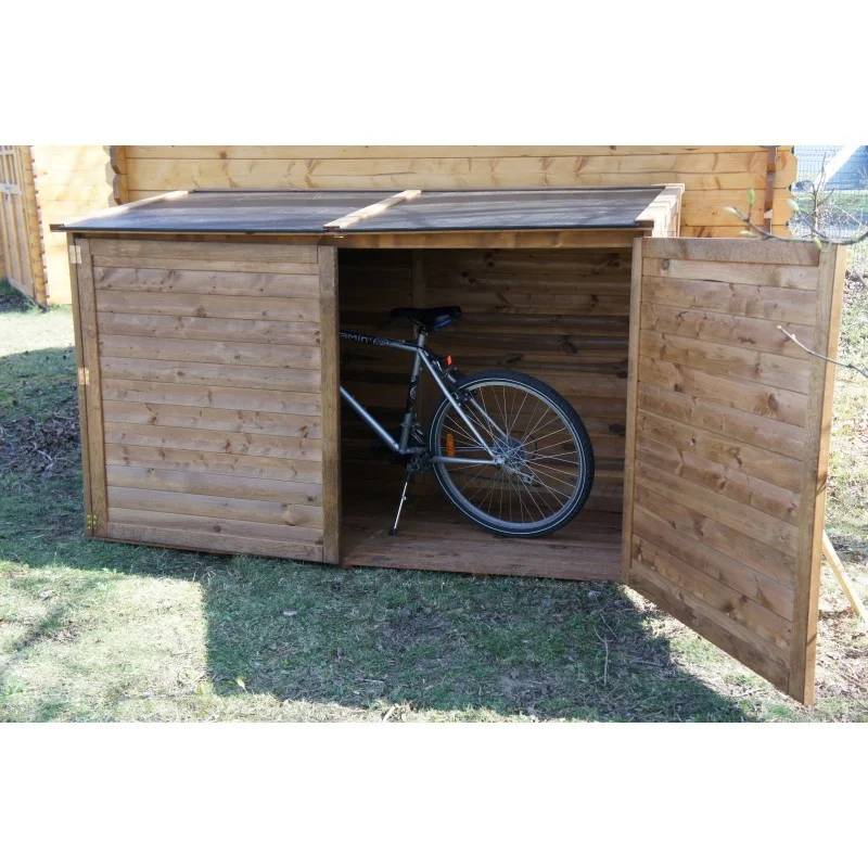Coffre de Jardin Bois Pin Marron 2000L Trocadero – CHALET & JARDIN - Image 9
