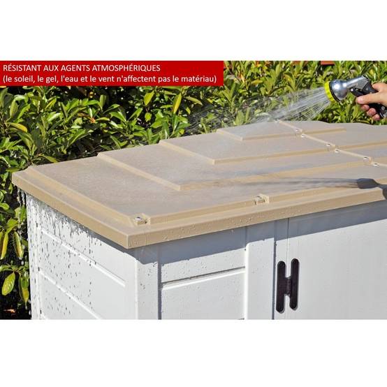 Coffre de jardin résine PVC 1100L Evo - Image 6