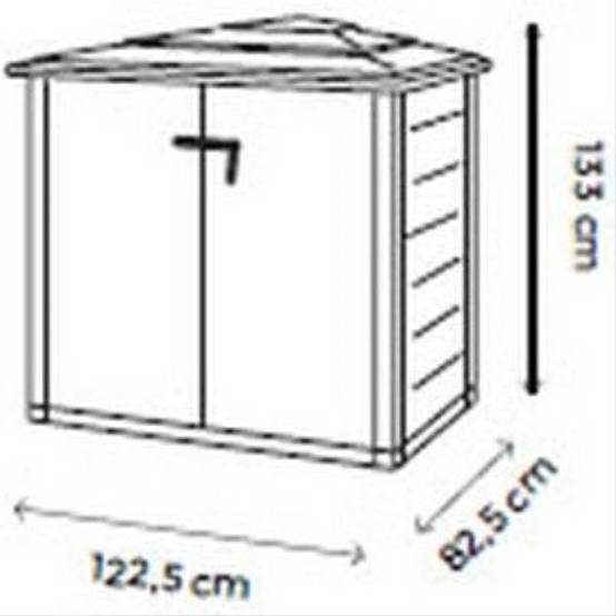 Coffre de jardin résine PVC 1100L Evo - Image 7