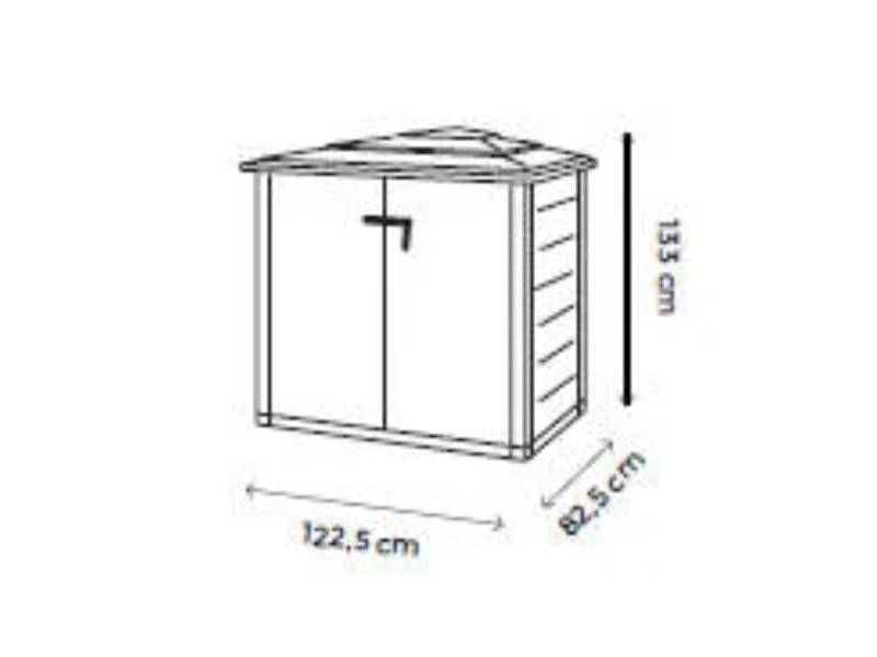 Coffre de jardin résine PVC 1100L Evo - Image 14