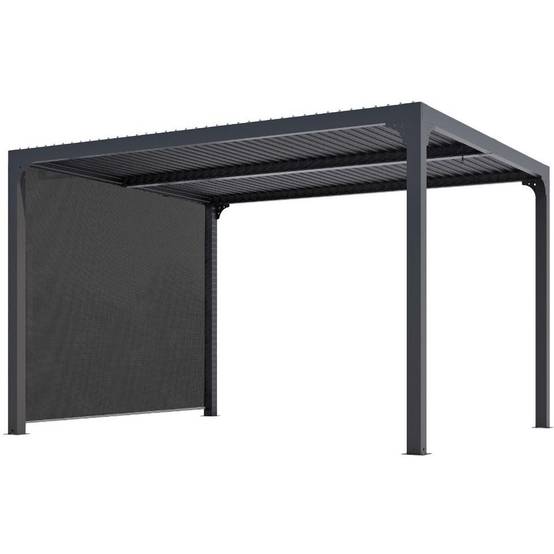 Pergola autoportante bioclima. Alu avec rideau latéral 10,80 m2 - Image 2