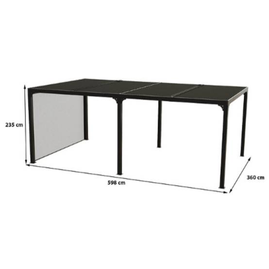 Pergola bioclimatique ALUMINIUM XXL 21,52 m2 - Habrita - Image 4