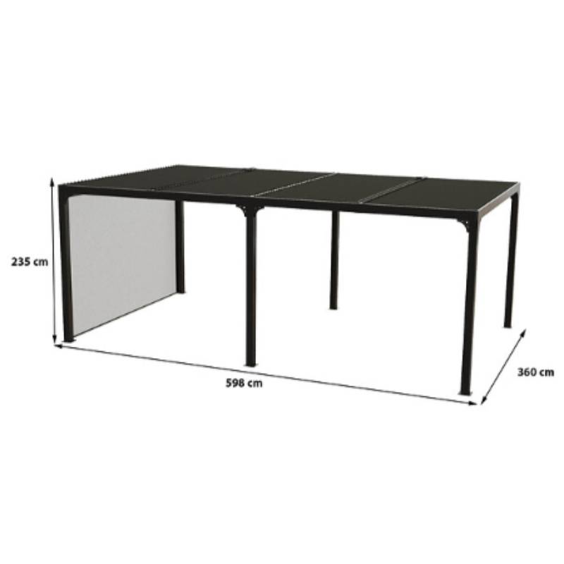 Pergola bioclimatique ALUMINIUM XXL 21,52 m2 - Habrita - Image 4