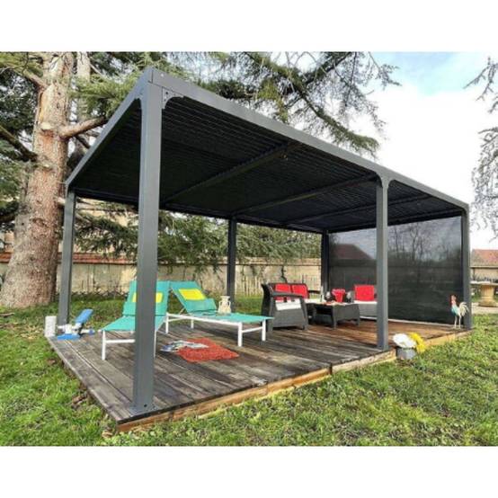 Pergola bioclimatique ALUMINIUM XXL 21,52 m2 - Habrita - Image 1