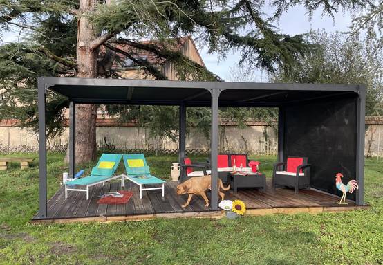 Pergola bioclimatique ALUMINIUM XXL 21,52 m2 - Habrita - Image 9