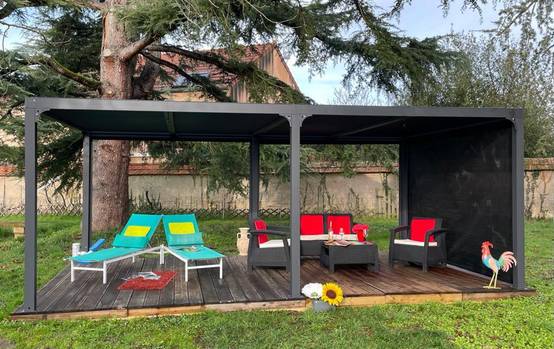 Pergola bioclimatique ALUMINIUM XXL 21,52 m2 - Habrita - Image 6