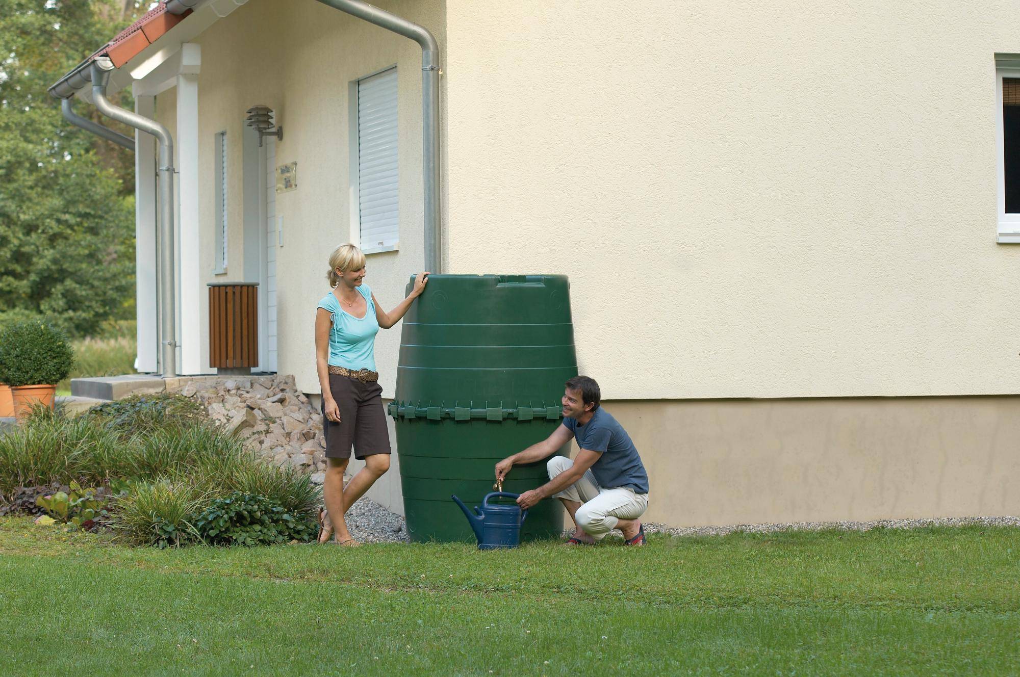 Graf - Récupérateur d'eau de pluie 1300L vert – GRAF - Image 5