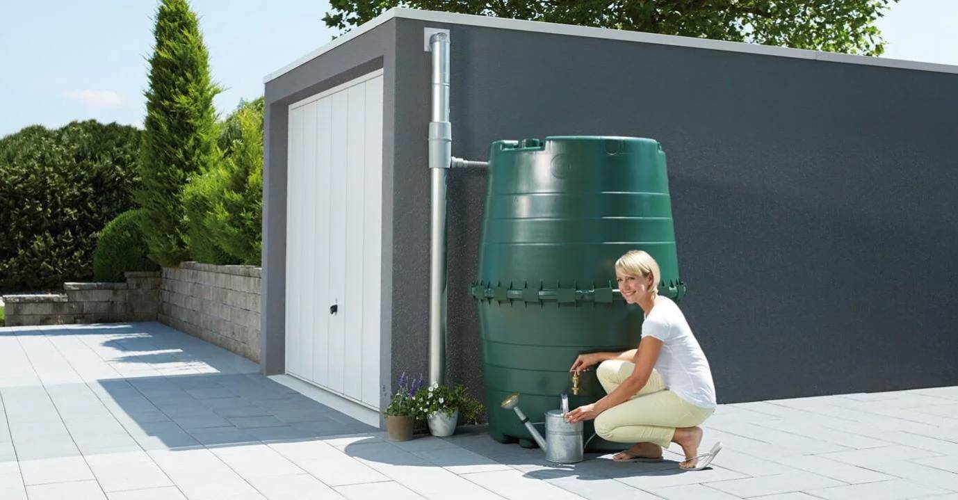 Graf - Récupérateur d'eau de pluie 1300L vert – GRAF - Image 3