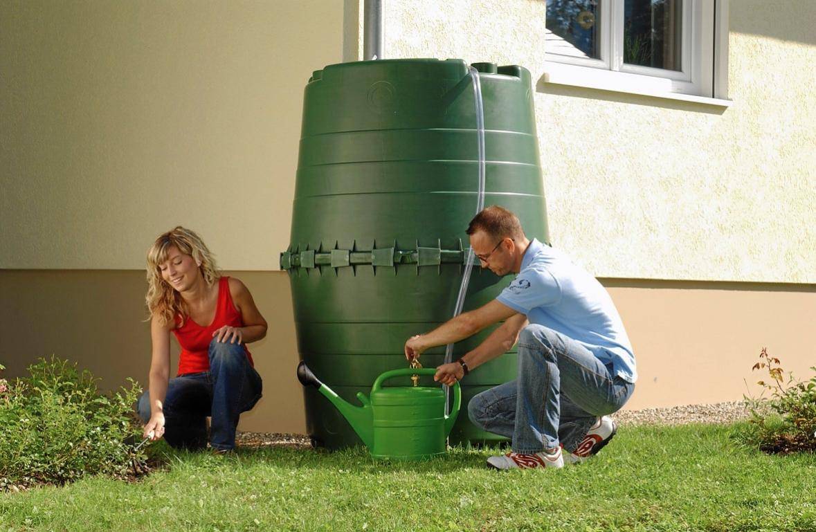 Graf - Récupérateur d'eau de pluie 1300L vert – GRAF - Image 7