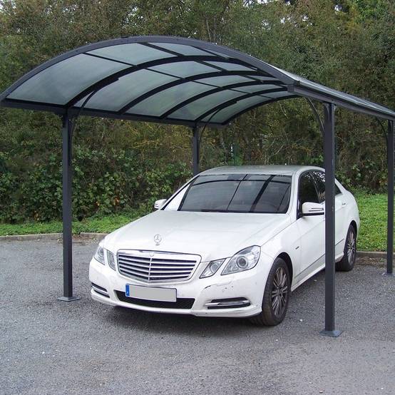 Carport alu toit polycarbonate Habrita : 1 voiture - 14,62 M2 - Image 4