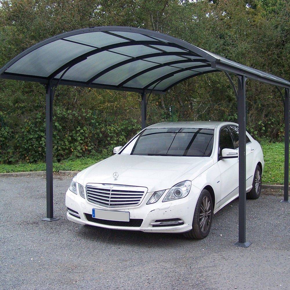 Carport alu toit polycarbonate Habrita : 1 voiture - 14,62 M2 - Image 4