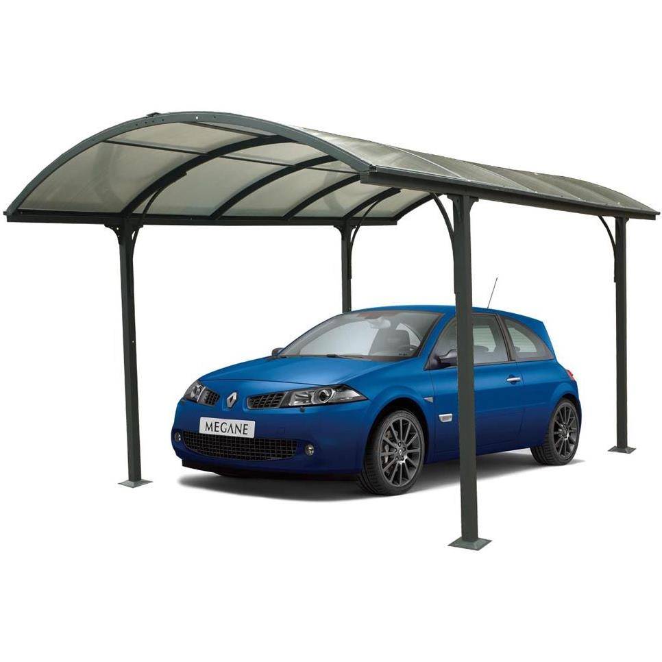 Carport alu toit polycarbonate Habrita : 1 voiture - 14,62 M2 - Image 2