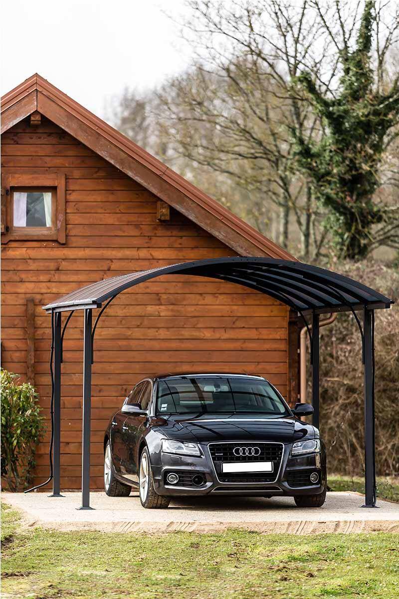 Carport alu toit polycarbonate Habrita : 1 voiture - 14,62 M2 - Image 12