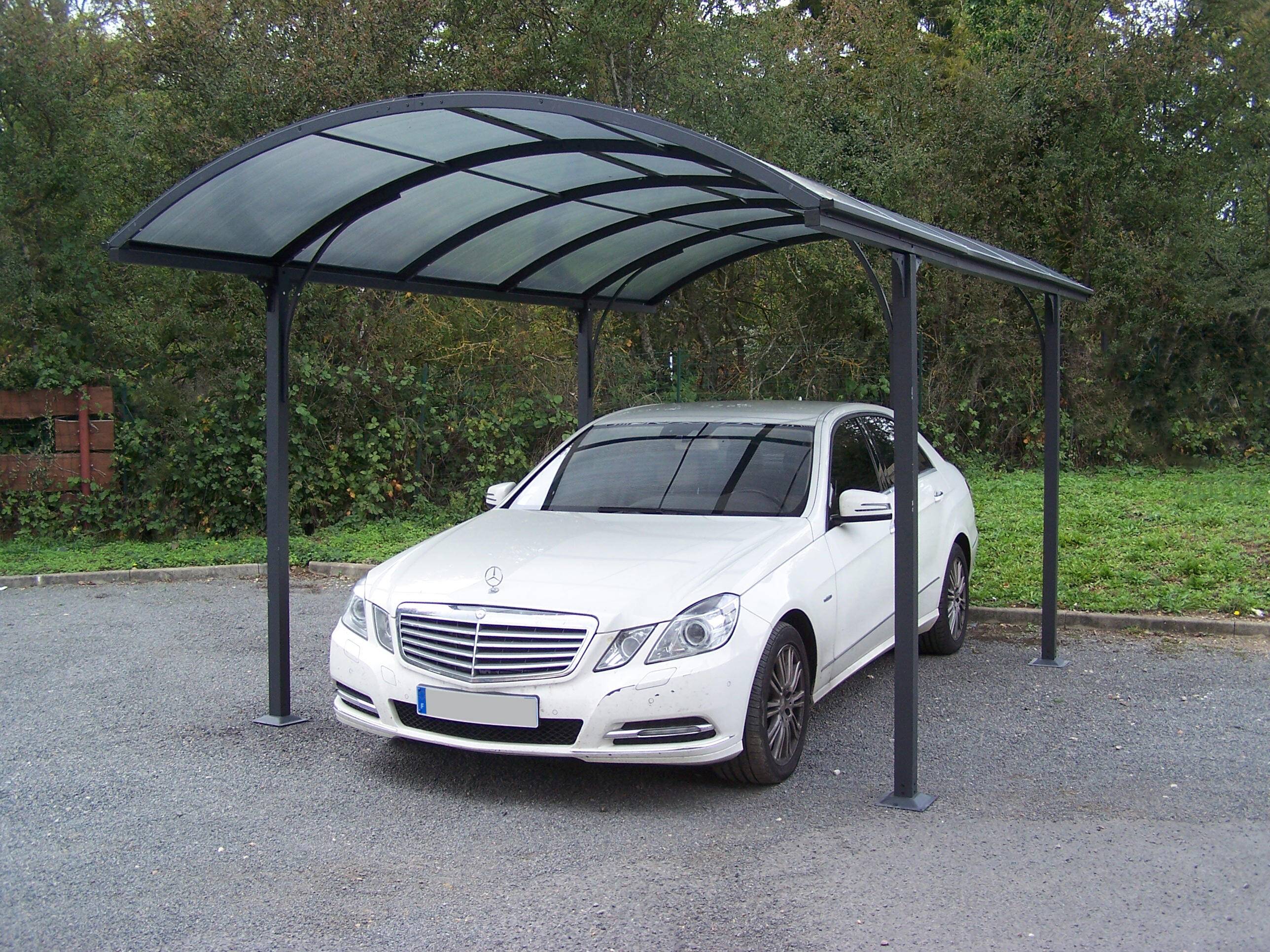 Carport alu toit polycarbonate Habrita : 1 voiture - 14,62 M2 - Image 14