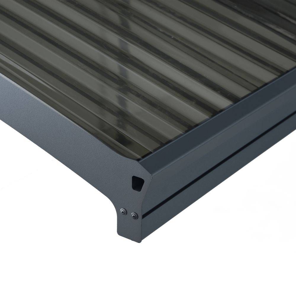 Canopia by Palram - Carport Abri Voiture Aluminium Gris Anthracite 494,5P x 494,5L x 239H cm – PALRAM - Image 2