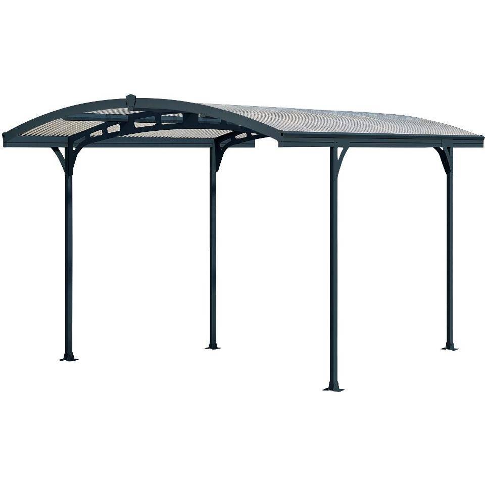 Canopia by Palram - Carport Abri Voiture Aluminium Gris Anthracite 494,5P x 494,5L x 239H cm – PALRAM - Image 3