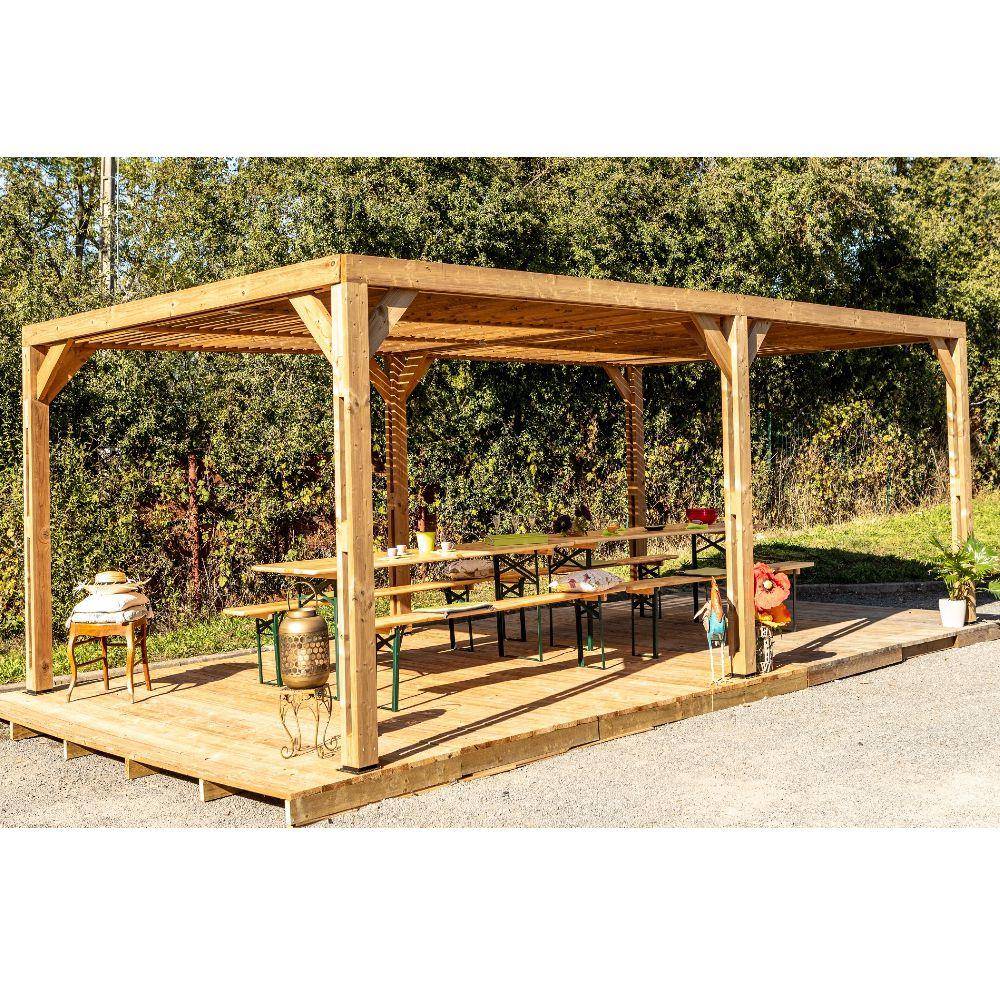 Pergola autoportante bois traité - HABRITA - Image 2