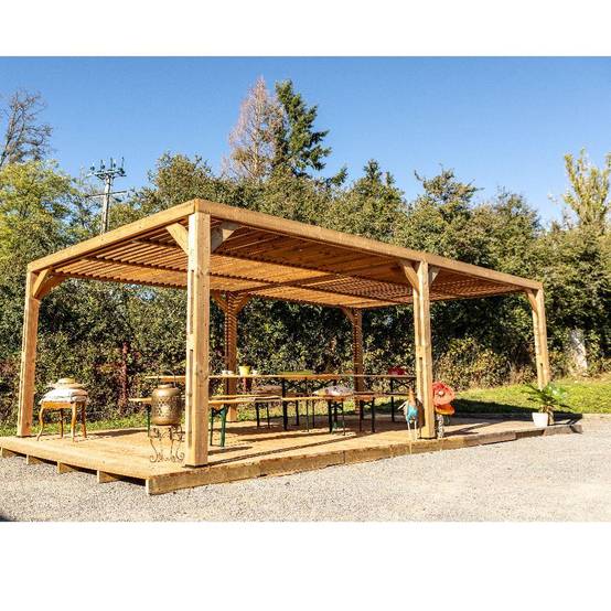 Pergola autoportante bois traité - HABRITA - Image 6