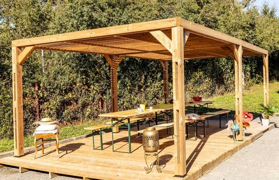 Pergola autoportante bois traité - HABRITA - Image 7