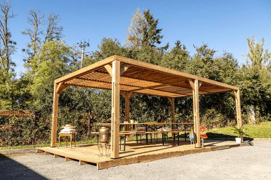 Pergola autoportante bois traité - HABRITA - Image 13