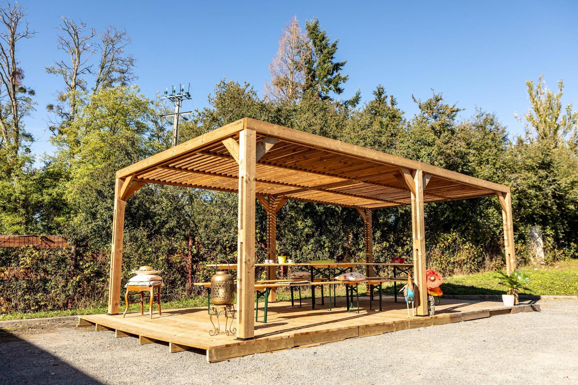 Pergola autoportante bois traité - HABRITA - Image 13