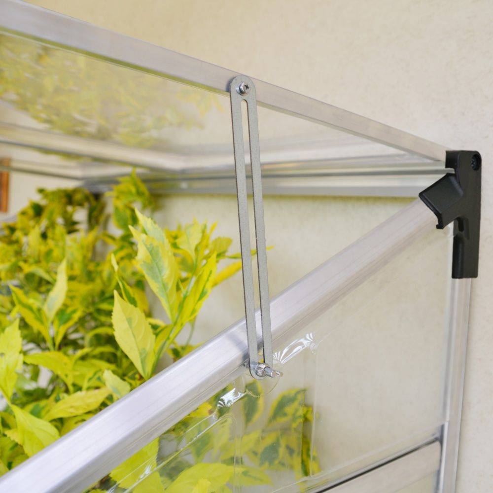 Serre adossée en polycarbonate alu 0.75 M2  - Palram Canopia - Image 3