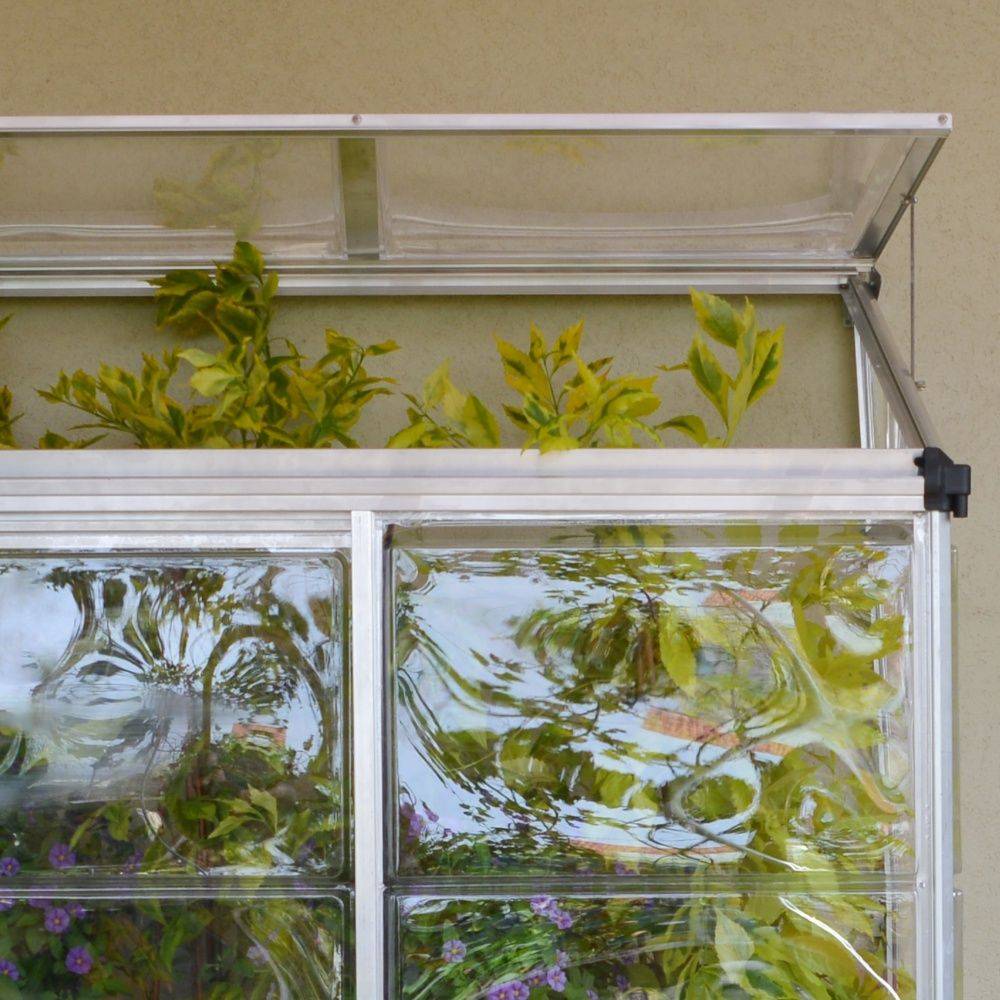 Serre adossée en polycarbonate alu 0.75 M2  - Palram Canopia - Image 10