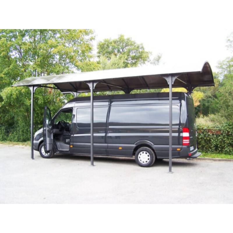 Carport pour camping-car aluminium gris anthracite 27,51 m² - HABRITA - Image 9