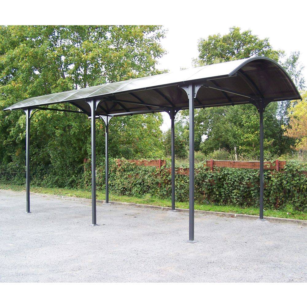 Carport pour camping-car aluminium gris anthracite 27,51 m² - HABRITA - Image 11