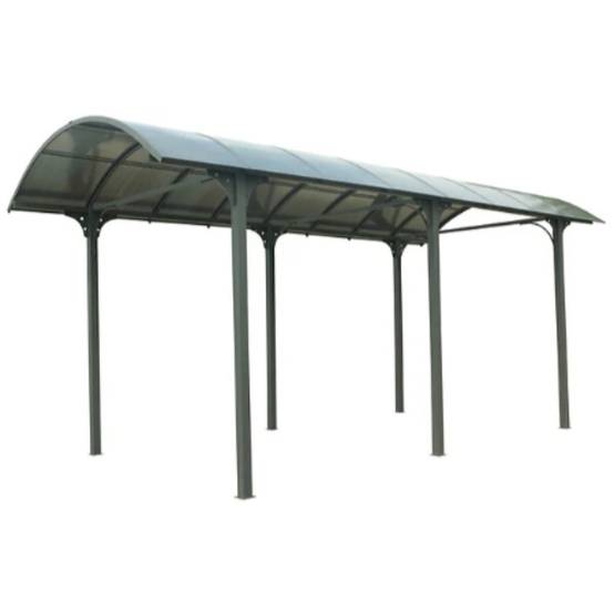 Carport pour camping-car aluminium gris anthracite 27,51 m² - HABRITA - Image 3