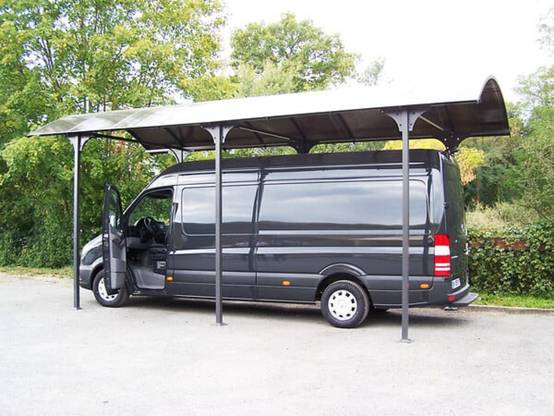 Carport pour camping-car aluminium gris anthracite 27,51 m² - HABRITA - Image 6