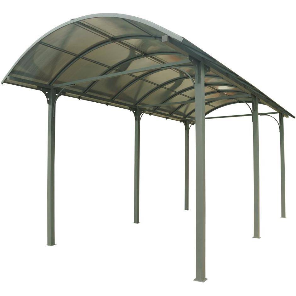 Carport pour camping-car aluminium gris anthracite 27,51 m² - HABRITA - Image 1