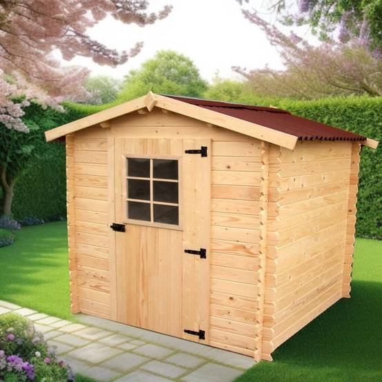 Habrita - Abri de Jardin Bois Naturel 4,28m² Ep.28mm – HABRITA - Image 6