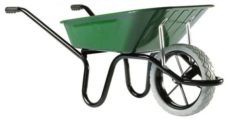 Brouette acier kaki 100L - HAEMMERLIN