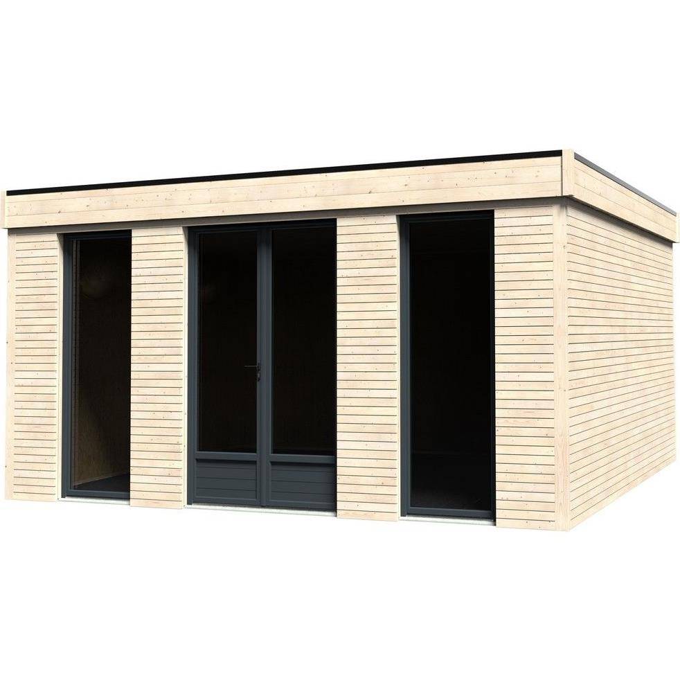 Decor et Jardin - Abri De Jardin Bois Toit Plat Semi-Habitable 24,7m² Ep.90mm – DECOR ET JARDIN - Image 2