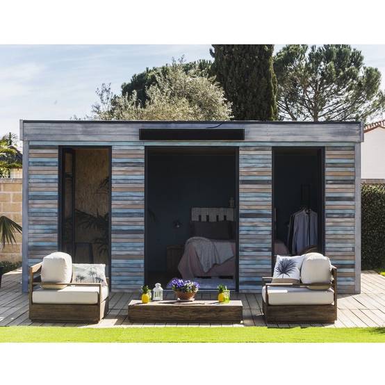 Decor et Jardin - Abri De Jardin Bois Toit Plat Semi-Habitable 24,7m² Ep.90mm – DECOR ET JARDIN - Image 4