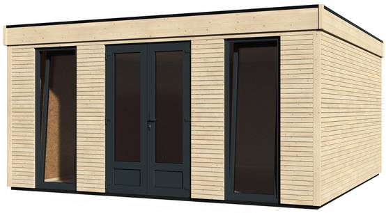 Decor et Jardin - Abri De Jardin Bois Toit Plat Semi-Habitable 24,7m² Ep.90mm – DECOR ET JARDIN - Image 1