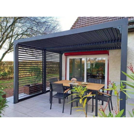 Pergola autoportante bioclim. Alu. Vantelles latérales 10,80 m2 - Image 4