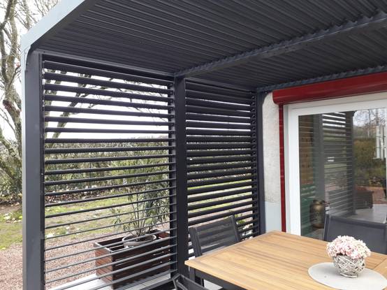 Pergola autoportante bioclim. Alu. Vantelles latérales 10,80 m2 - Image 17
