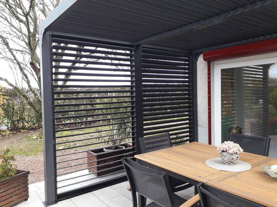 Pergola autoportante bioclim. Alu. Vantelles latérales 10,80 m2 - Image 15