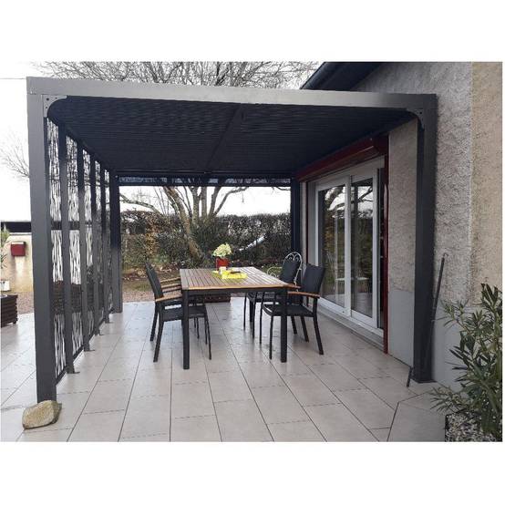 Pergola autoportante bioclima. alu. 5 panneaux Moucha. 10,80 m2 - Image 3