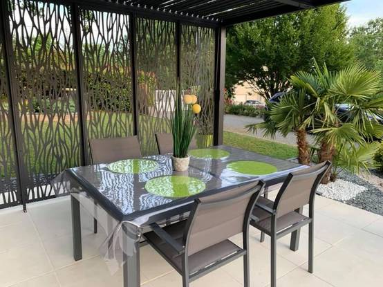 Pergola autoportante bioclima. alu. 5 panneaux Moucha. 10,80 m2 - Image 7