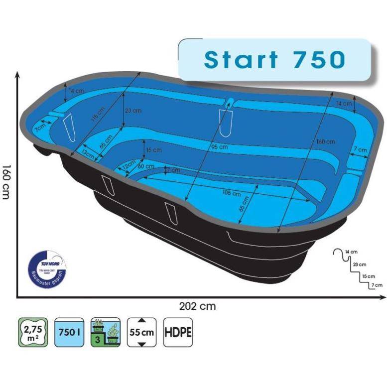 Ubbink - Bassin préformé Start 750L - Ubbink - Imagen 3