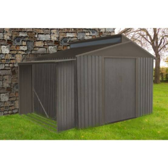 Abri Bûches Métal CHALET ET JARDIN - Image 2